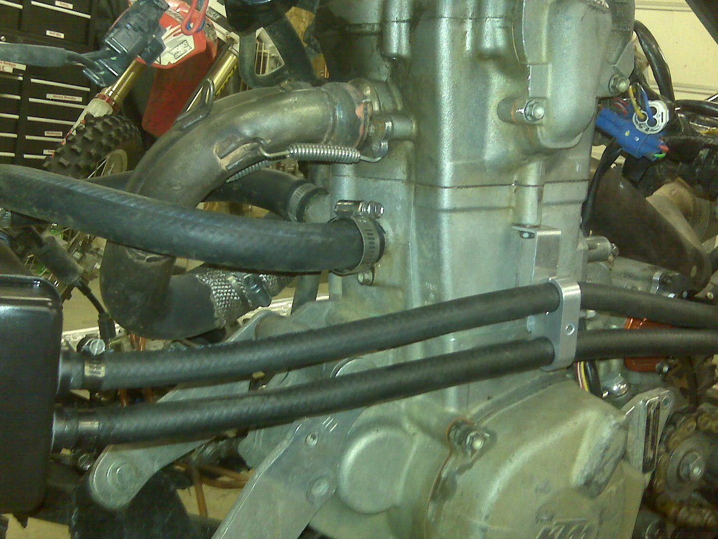 Oil cooler for KTM RFS motor.In Stock and ready for shipping Polaris